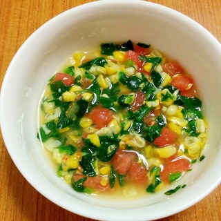 【離乳食】彩りトマトスープ